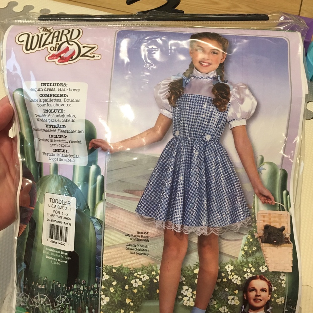 New in bag Wizard of Oz Dorothy Costume